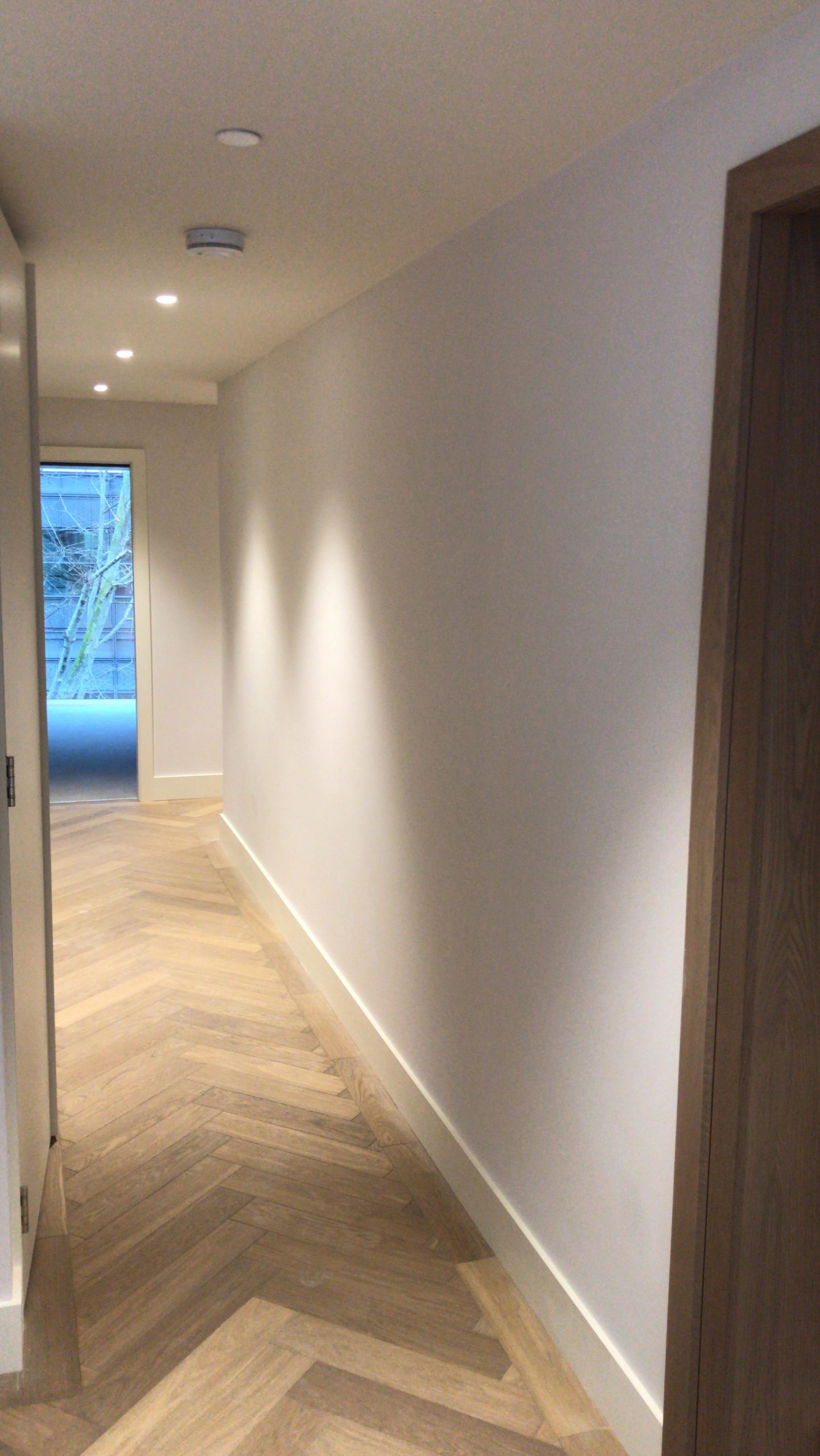 Interior painting and decorating job of a residential building